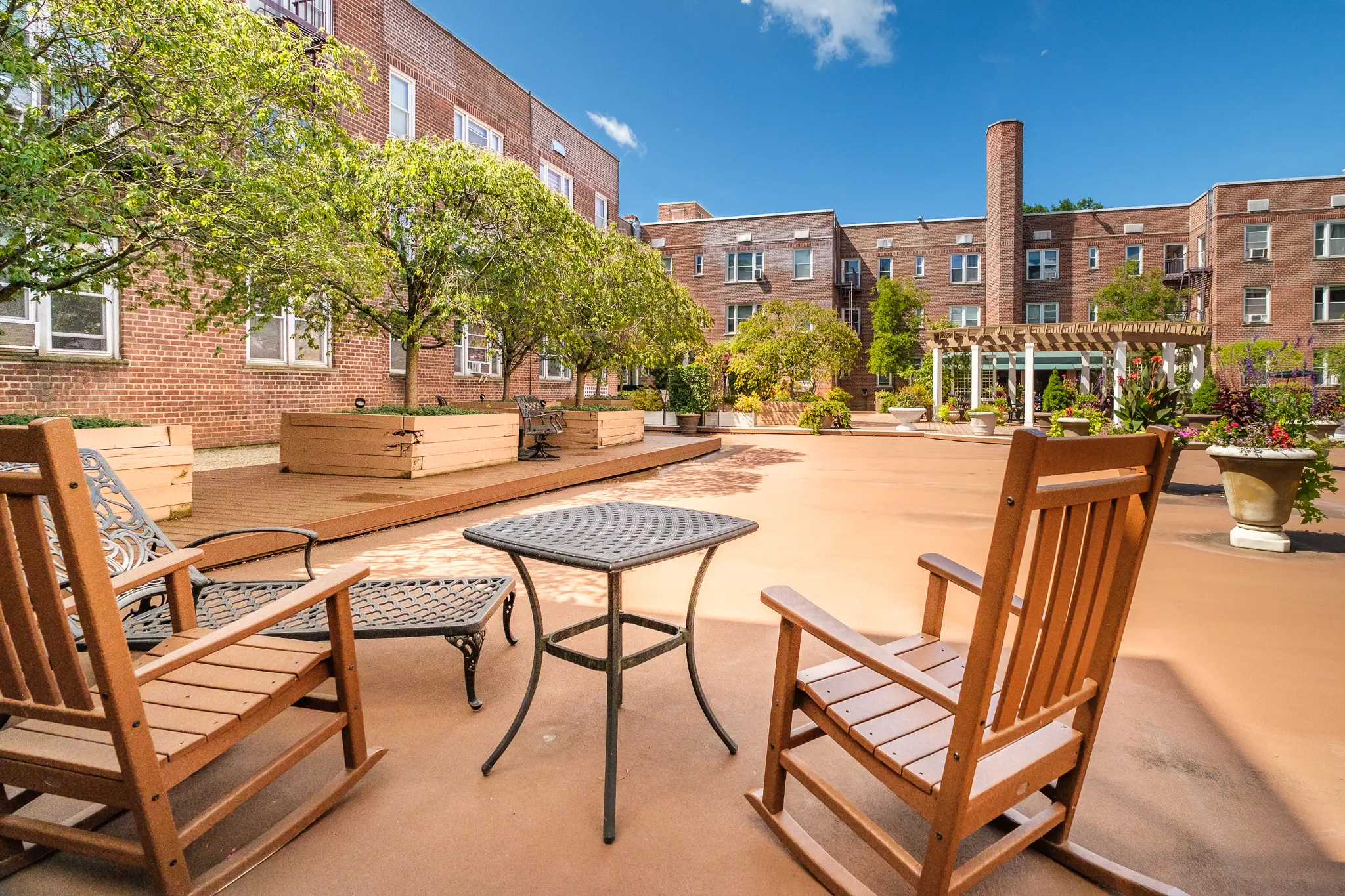 The Relaxing Setting of the Resident Gardens